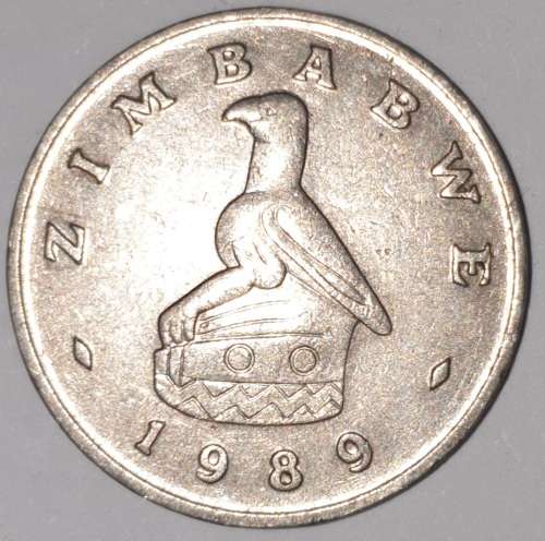 1989 - 20 CENT COIN - ZIMBABWE - (Copper-Nickel)